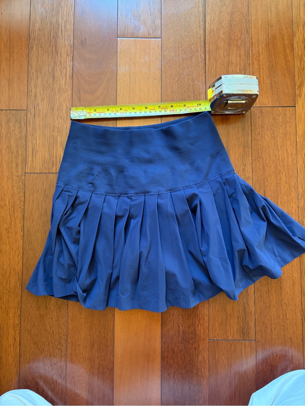 Wilson Navy Pleated Mini Skirt
